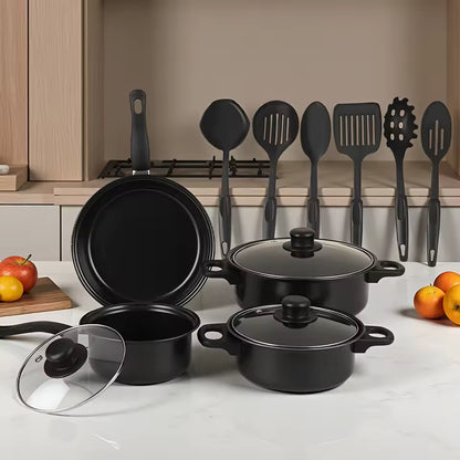 Set de Cocina BlackPro 13 Piezas – Antiadherente Premium