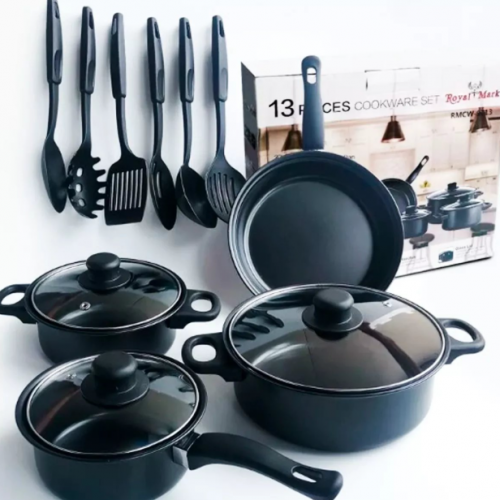 Set de Cocina BlackPro 13 Piezas – Antiadherente Premium