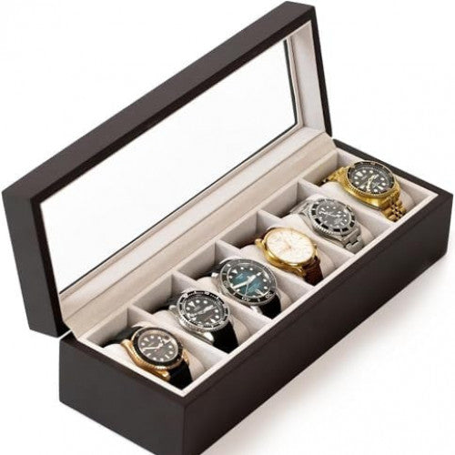 Estuche EliteTime para Relojes – 6 Compartimentos Premium