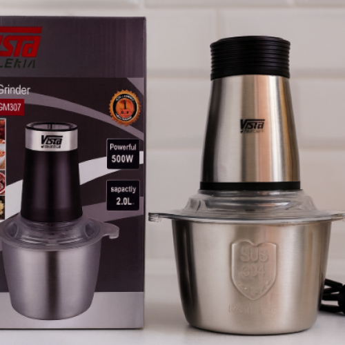 SteelCut Pro™ – Picadora Eléctrica de Alimentos 500W con Recipiente de Acero Inoxidable